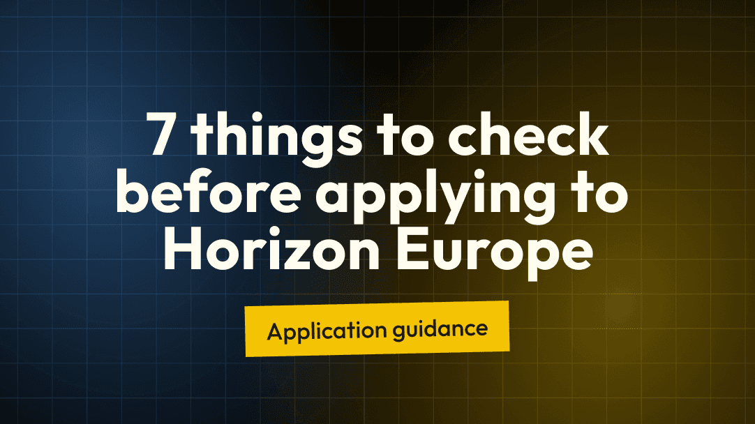 Horizon Europe 2026: 7 checks before your company applies