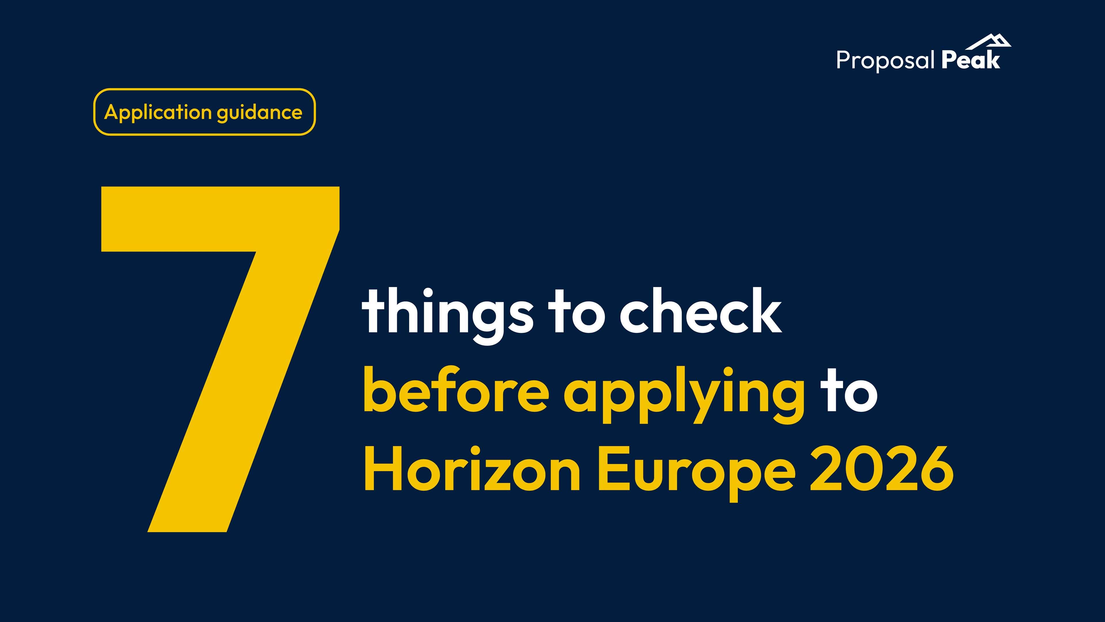 Horizon Europe 2026: 7 kontrollet enne ettevõtte taotluse esitamist