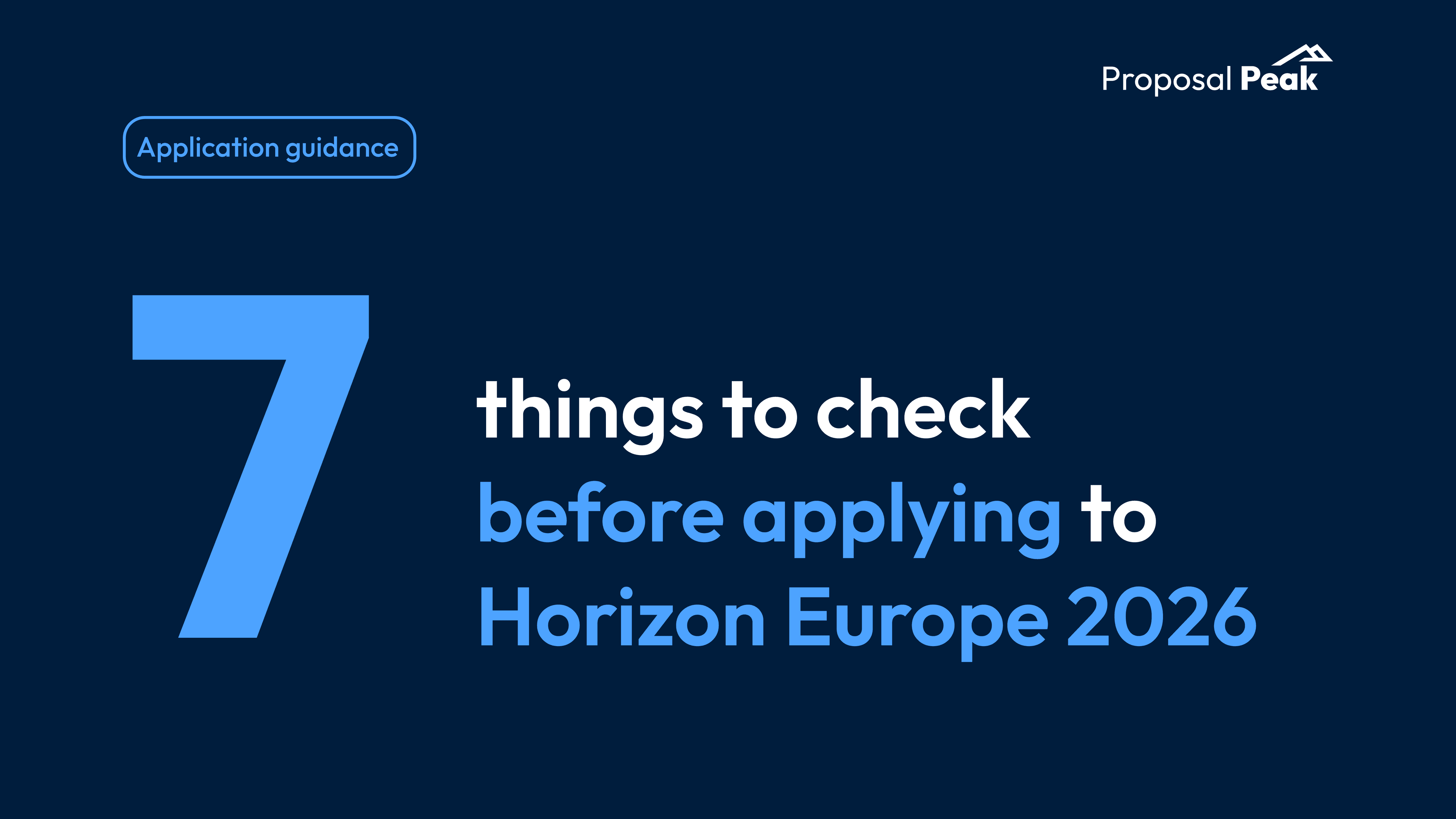 Horizon Europe 2026: 7 Checks Before Your Company Applies