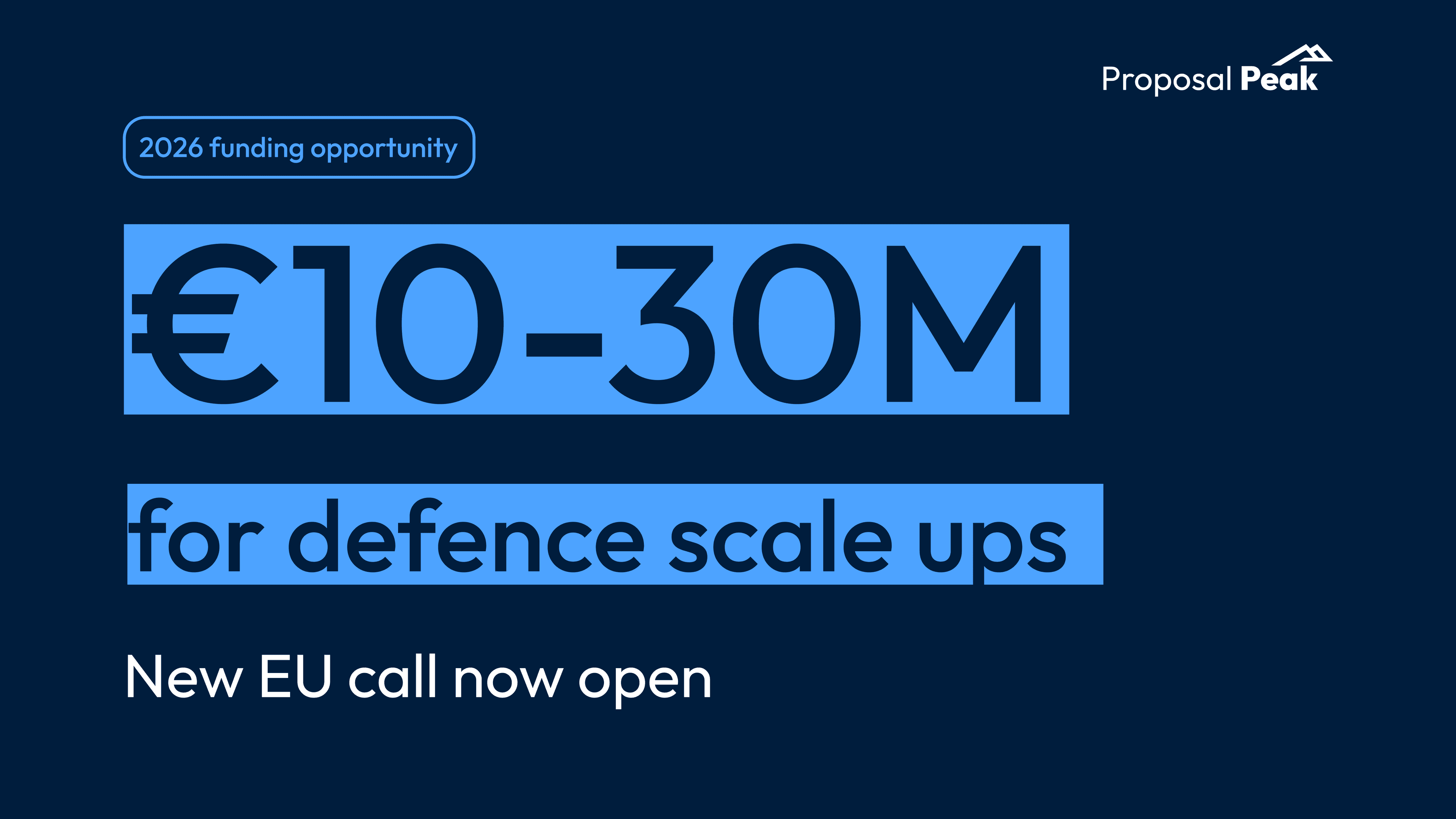 EIC STEP Scale Up Defence 2026: What Companies Should Check Before Applying